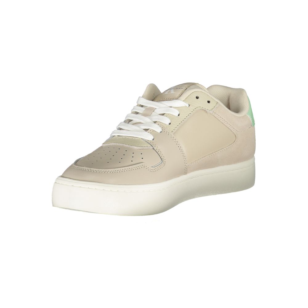 Calvin Klein Beige Polyester Sneaker $240.00 Calvin Klein Luzworld