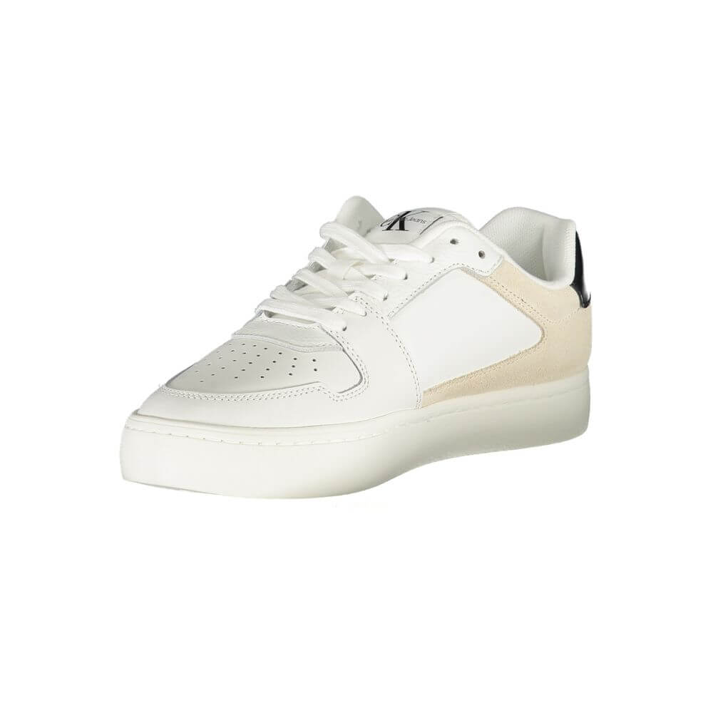 Calvin Klein White Polyester Sneaker $240.00 Calvin Klein Luzworld