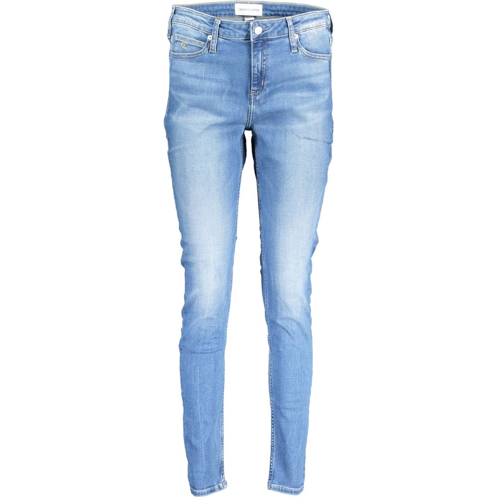 Calvin Klein Blue Cotton Women's Jeans $224.00 Calvin Klein Luzworld