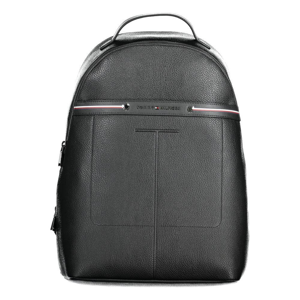 Tommy Hilfiger Black Polyethylene Men Backpack $562.00 Tommy Hilfiger Luzworld
