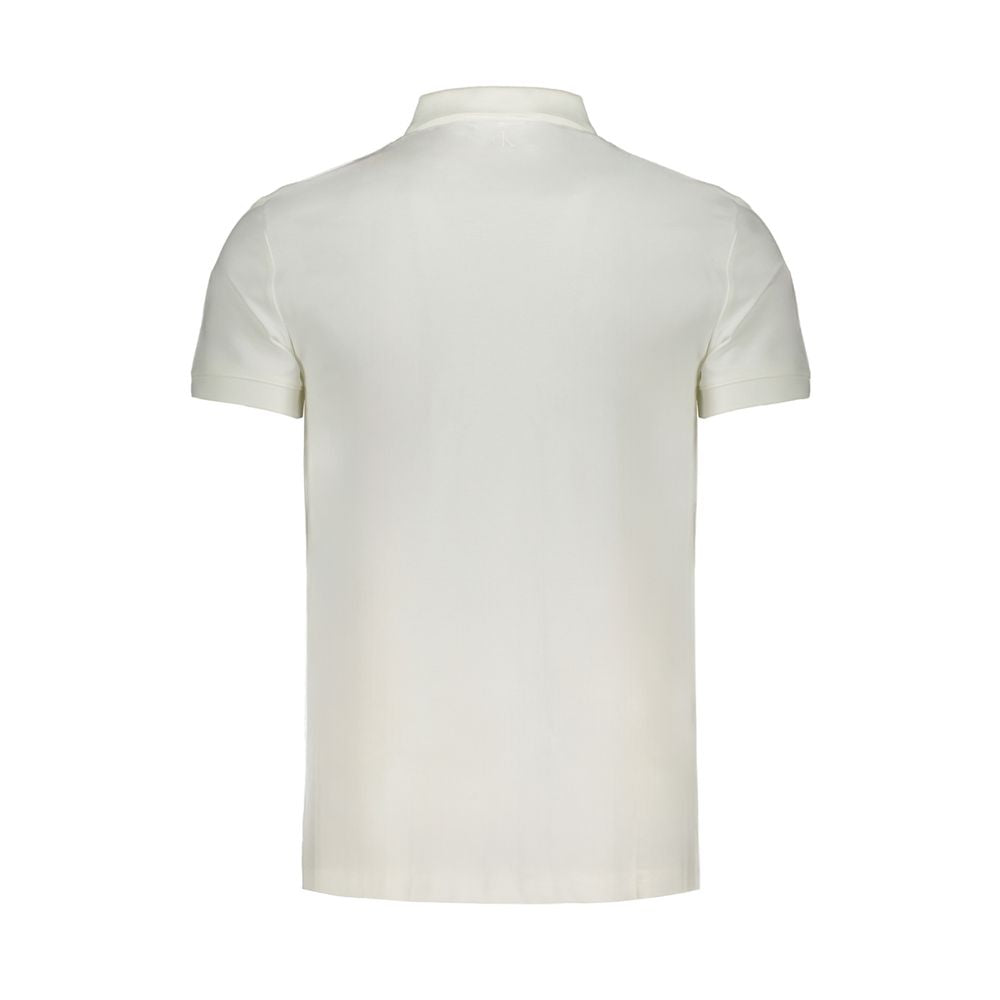 Calvin Klein White Cotton Polo Shirt $203.00 Calvin Klein Luzworld