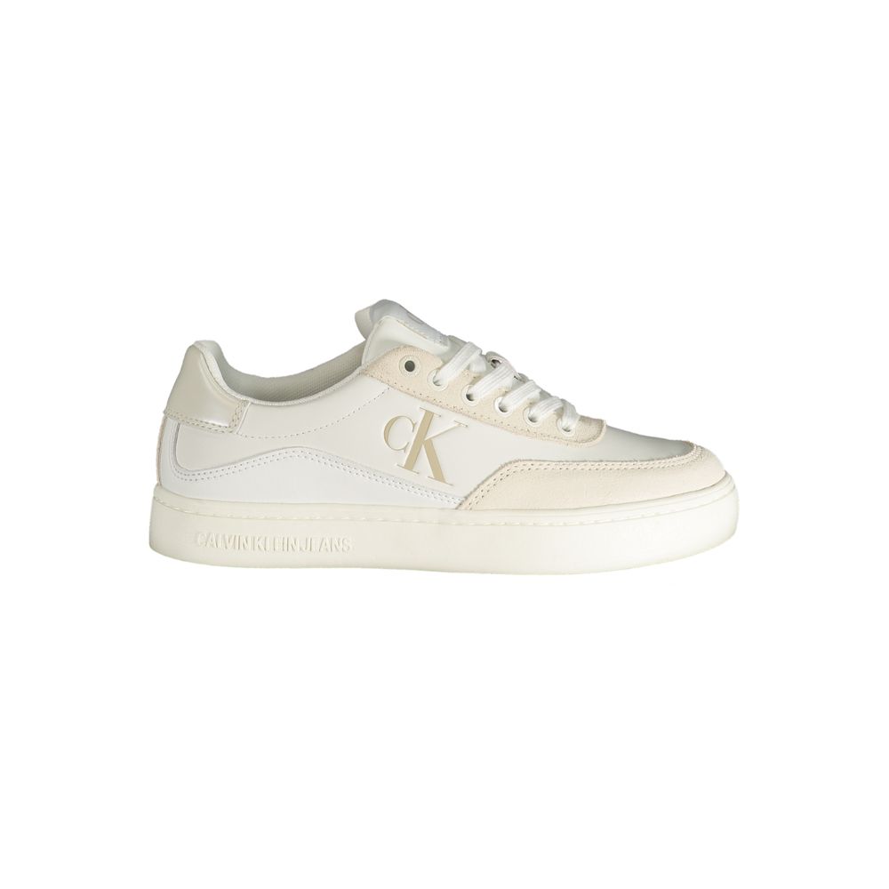 Calvin Klein White Polyester Sneaker $256.00 Calvin Klein Luzworld
