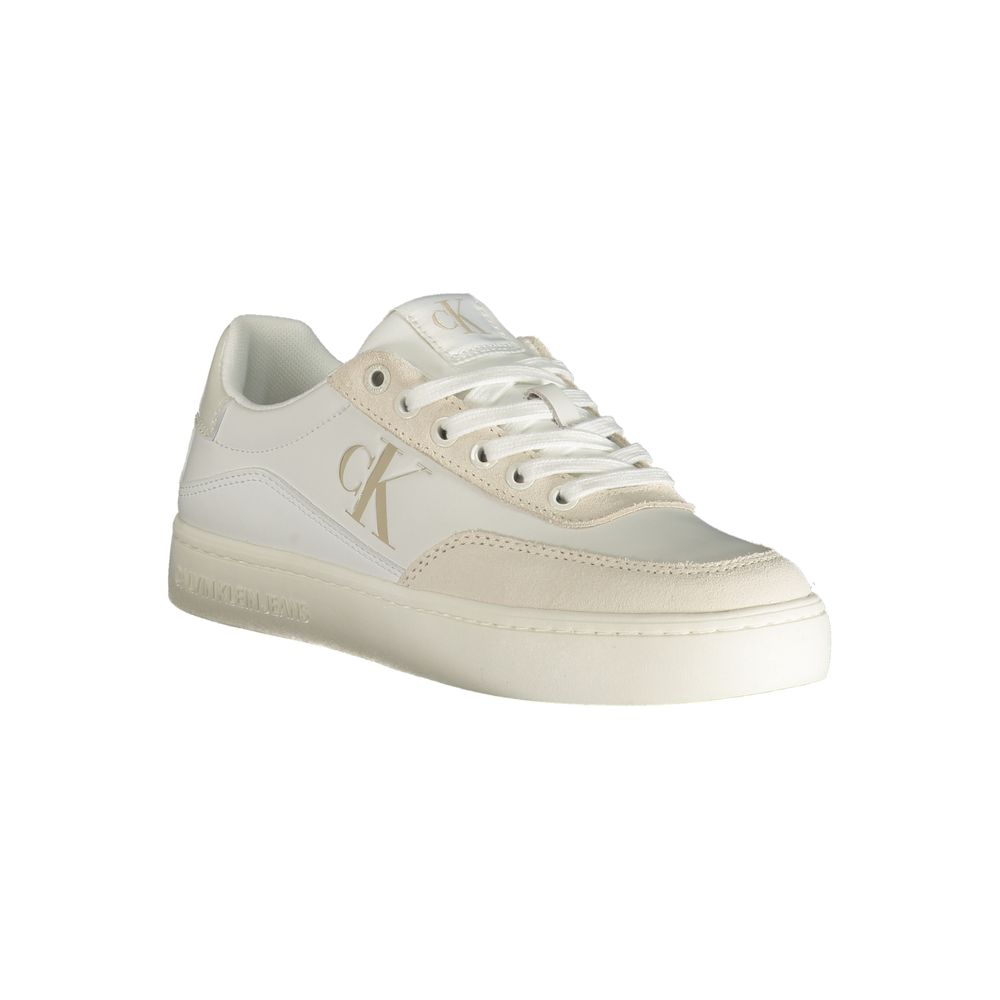 Calvin Klein White Polyester Sneaker $256.00 Calvin Klein Luzworld
