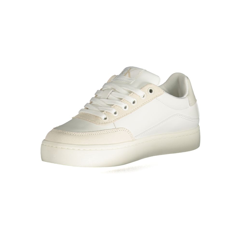 Calvin Klein White Polyester Sneaker $256.00 Calvin Klein Luzworld