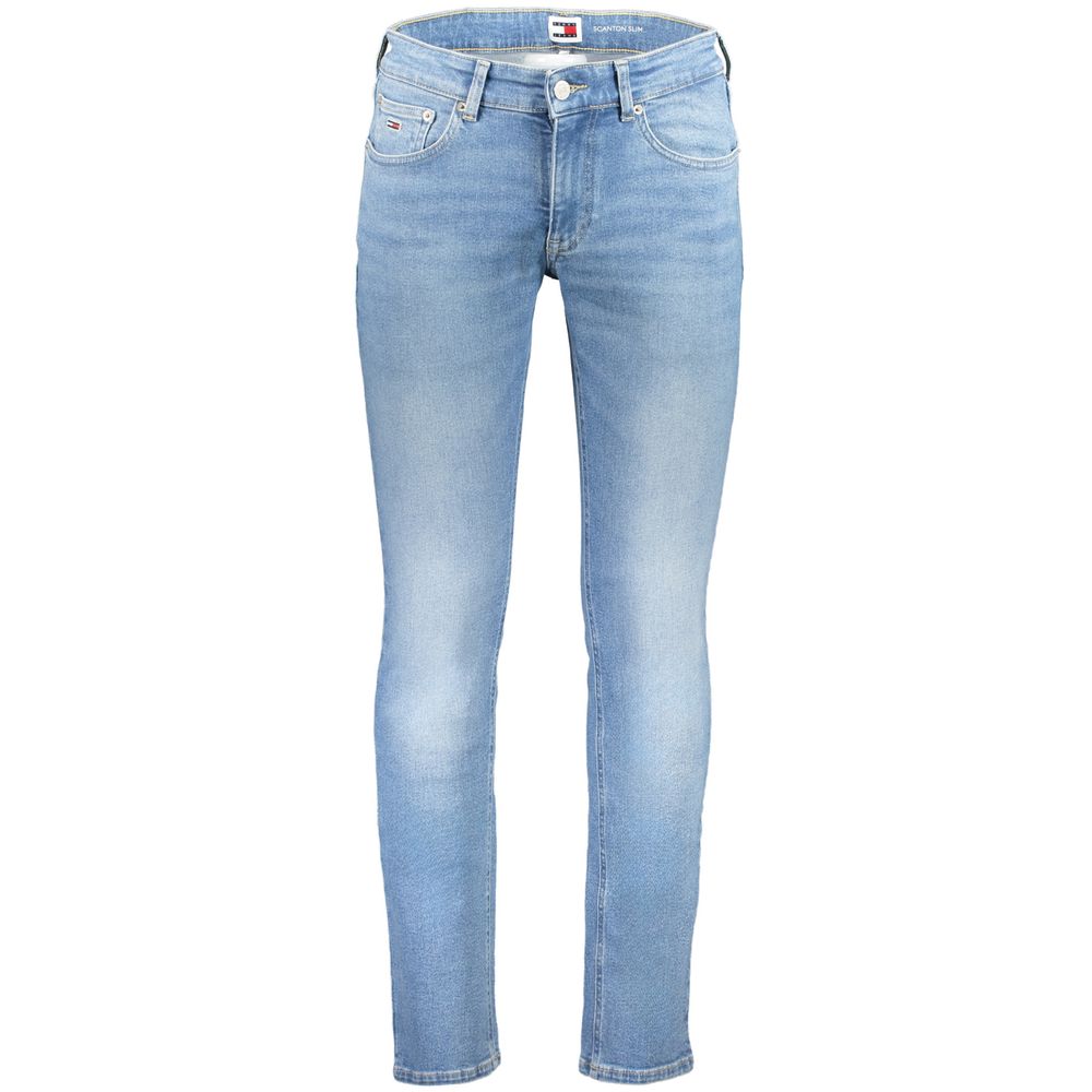 Tommy Hilfiger Blue Cotton Men's Slim Jean $234.00 Tommy Hilfiger Luzworld