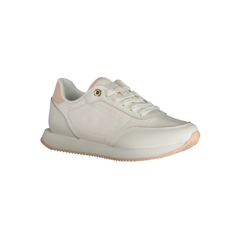 Tommy Hilfiger White Polyester Sneaker $238.00 Tommy Hilfiger Luzworld