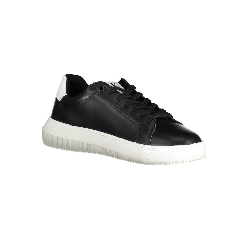 Calvin Klein Sleek Black Lace-Up Sports Sneakers $289.00 Calvin Klein Luzworld