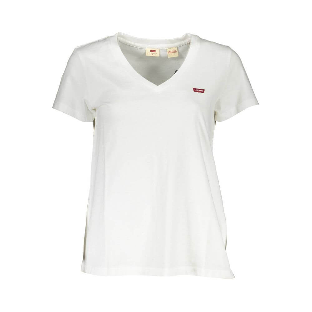 Levi's White Cotton Women T-Shirt $118.00 Levi's Luzworld