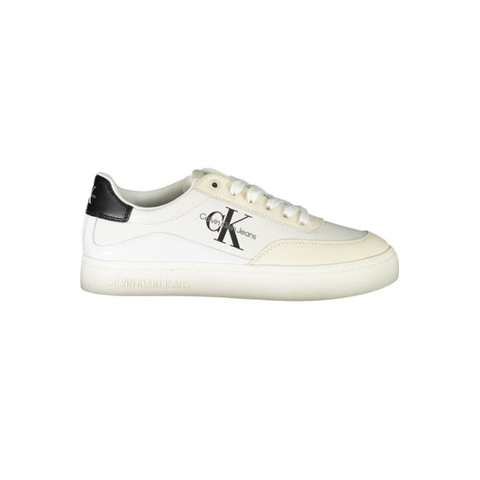Calvin Klein Chic White Lace-Up Sneakers with Contrast Detailing $256.00 Calvin Klein Luzworld