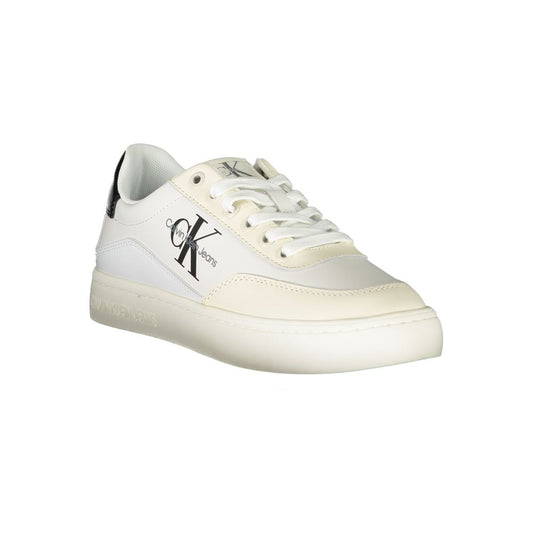 Calvin Klein Chic White Lace-Up Sneakers with Contrast Detailing $256.00 Calvin Klein Luzworld