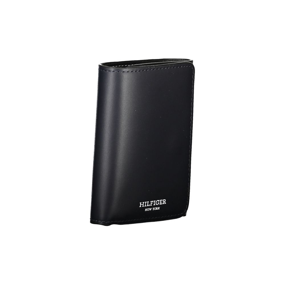 Tommy Hilfiger Elegant Blue Leather Wallet for Men $198.00 Tommy Hilfiger Luzworld
