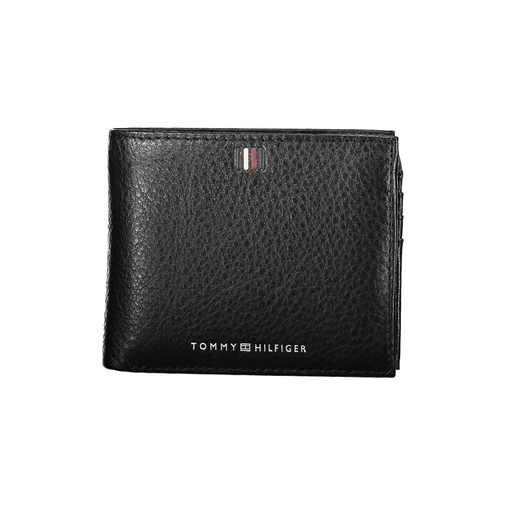 Tommy Hilfiger Sleek Black Leather Wallet with Ample Storage $214.00 Tommy Hilfiger Luzworld