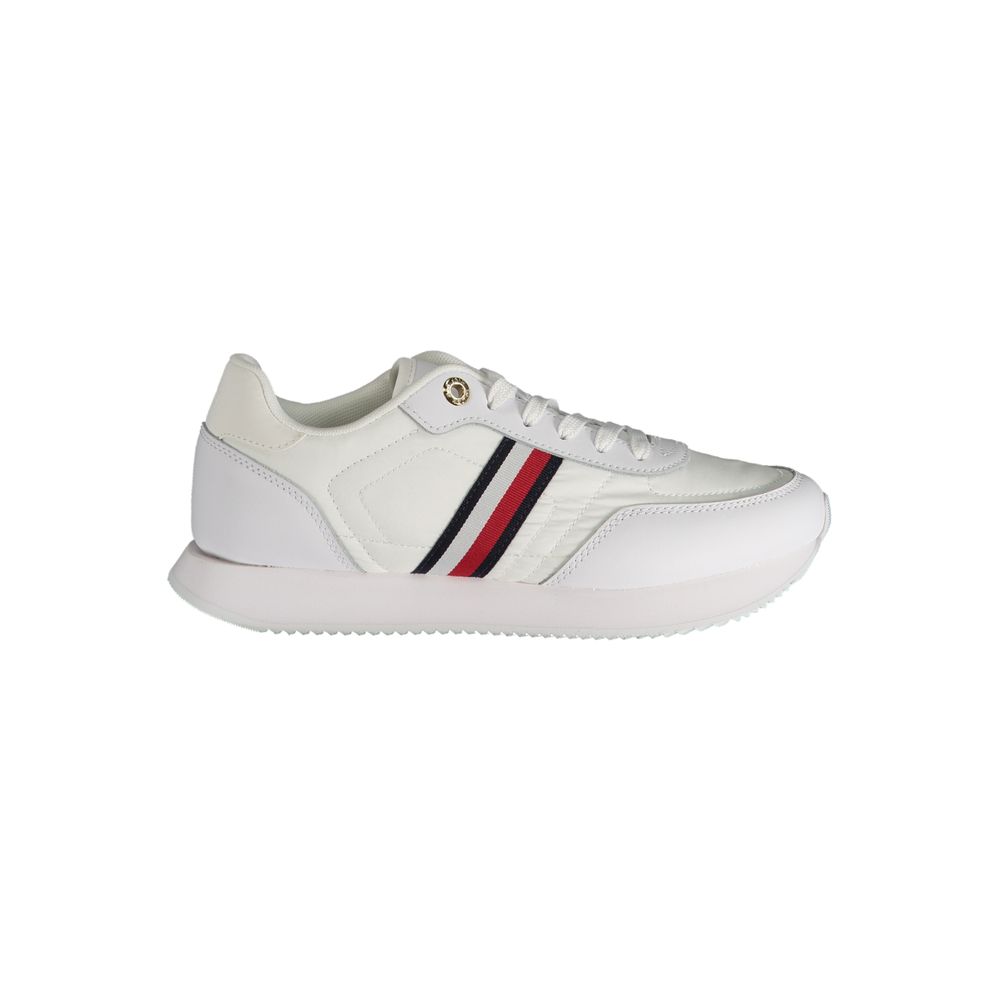 Tommy Hilfiger White Polyester Sneaker $238.00 Tommy Hilfiger Luzworld