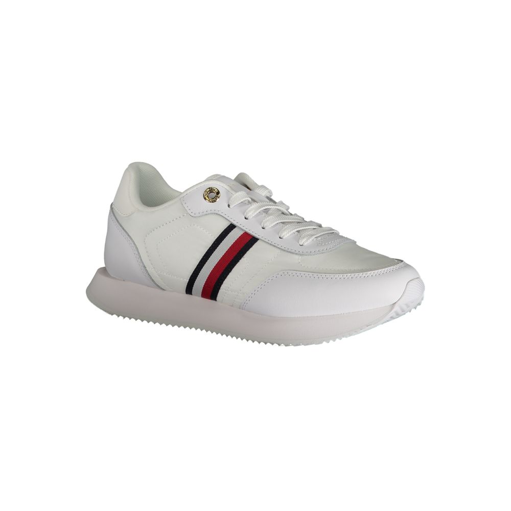 Tommy Hilfiger White Polyester Sneaker $238.00 Tommy Hilfiger Luzworld