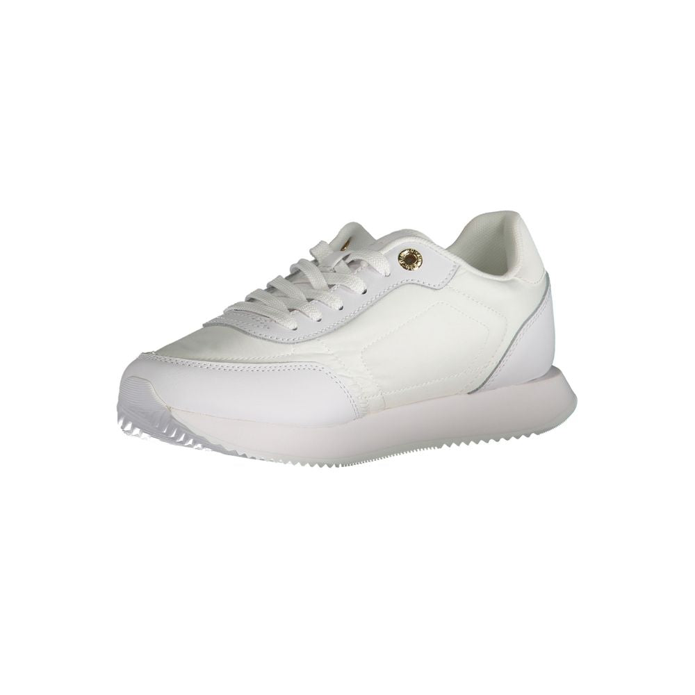 Tommy Hilfiger White Polyester Sneaker $238.00 Tommy Hilfiger Luzworld