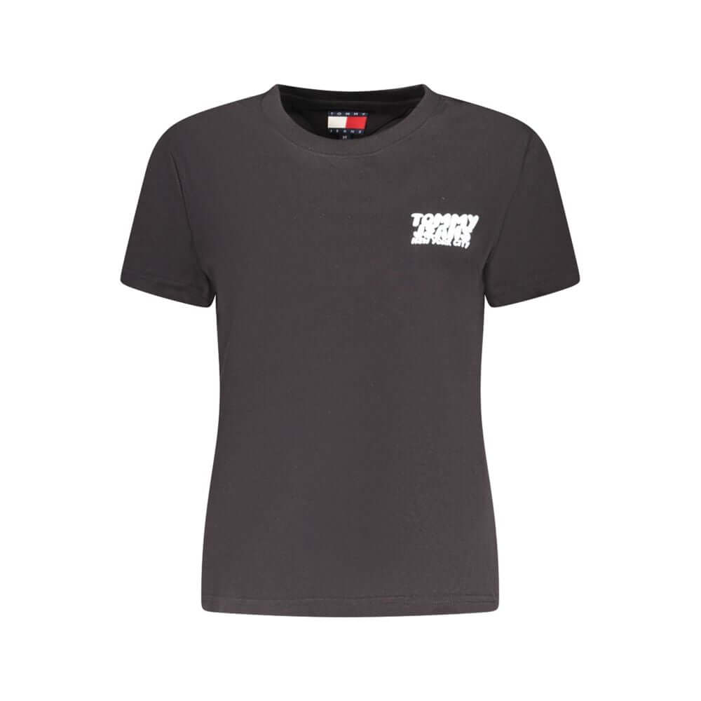 Tommy Hilfiger Black Cotton Women T-Shirt $132.00 Tommy Hilfiger Luzworld
