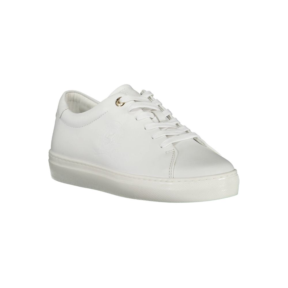 Tommy Hilfiger White Leather Women Sneaker $276.00 Tommy Hilfiger Luzworld