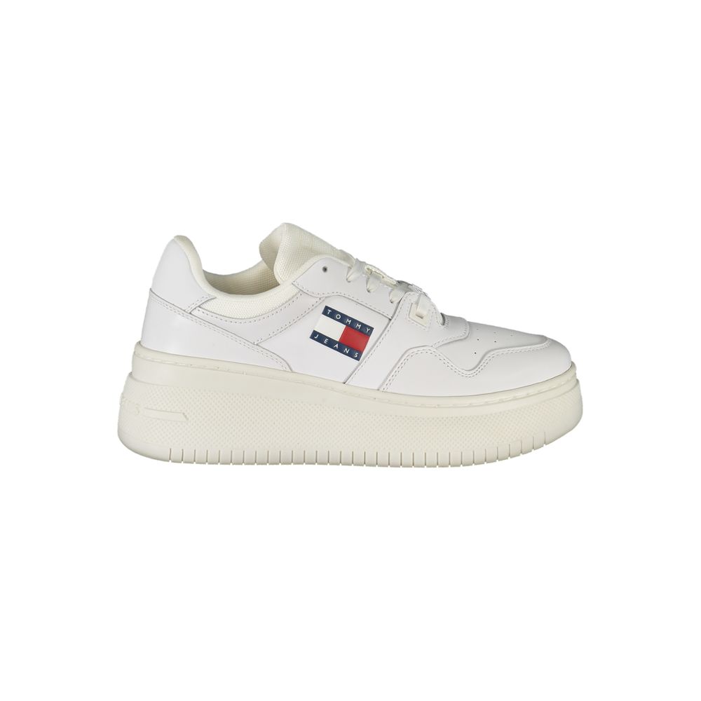 Tommy Hilfiger White Leather Women Sneaker $259.00 Tommy Hilfiger Luzworld