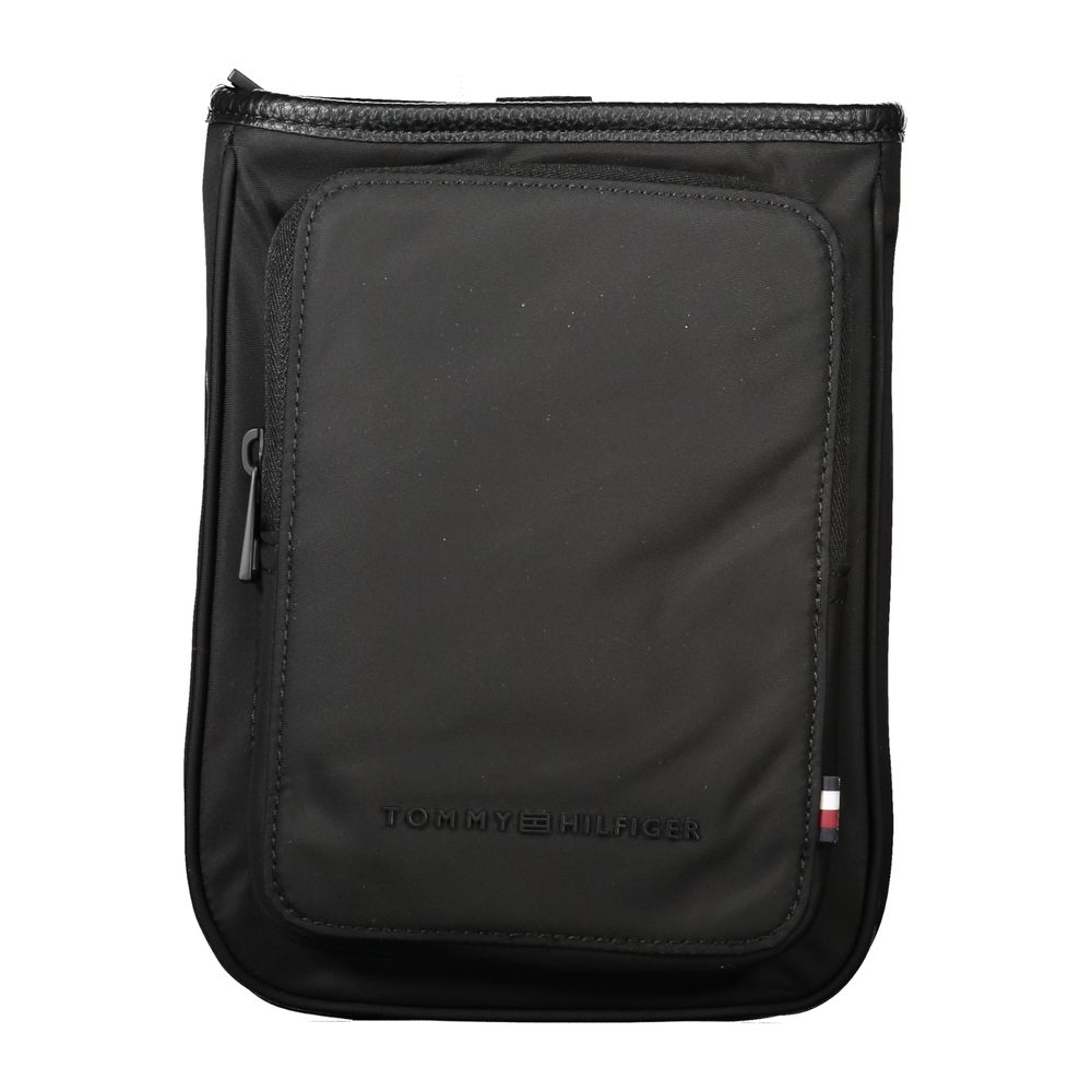 Tommy Hilfiger Black Polyester Men Shoulder Bag $200.00 Tommy Hilfiger Luzworld