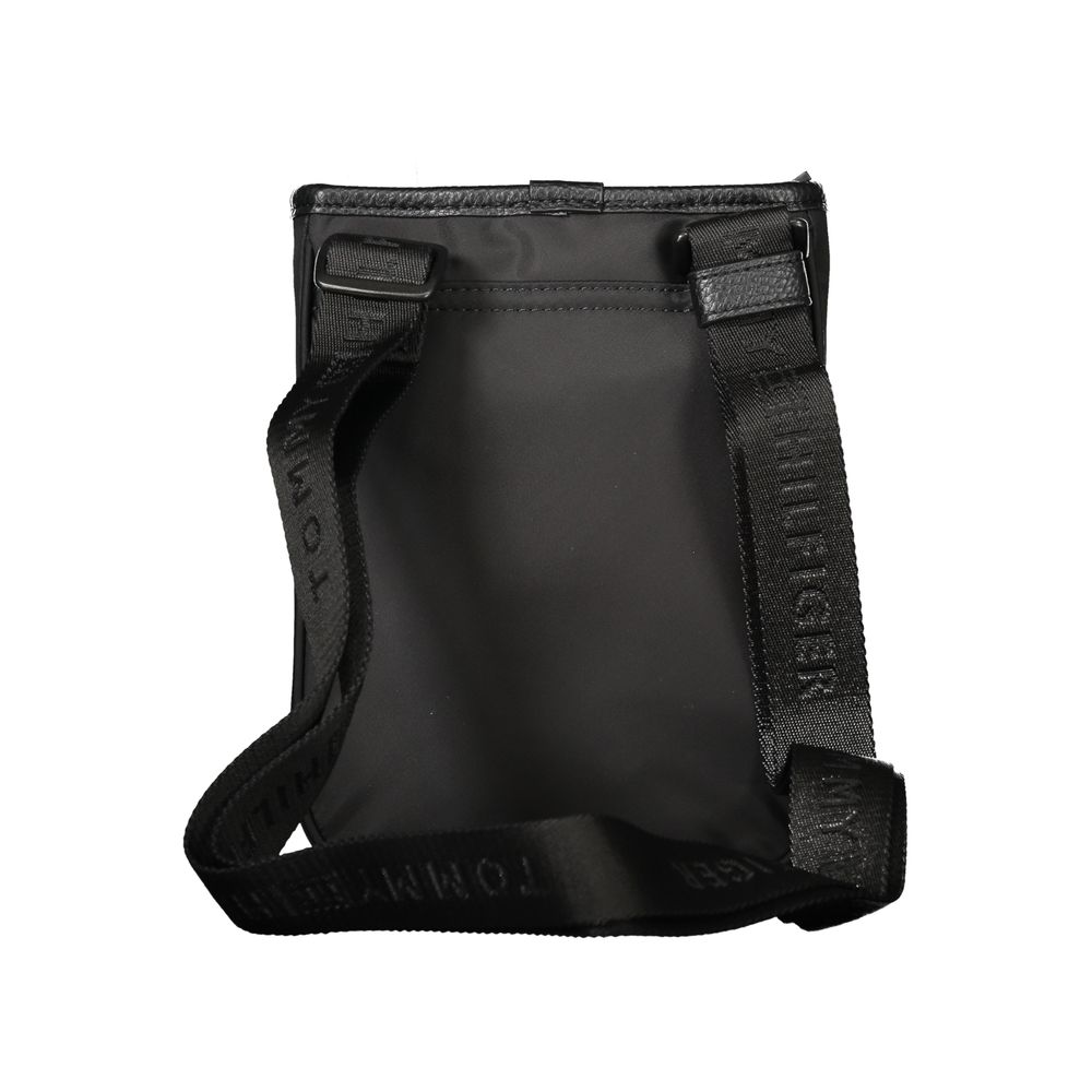 Tommy Hilfiger Black Polyester Men Shoulder Bag $200.00 Tommy Hilfiger Luzworld