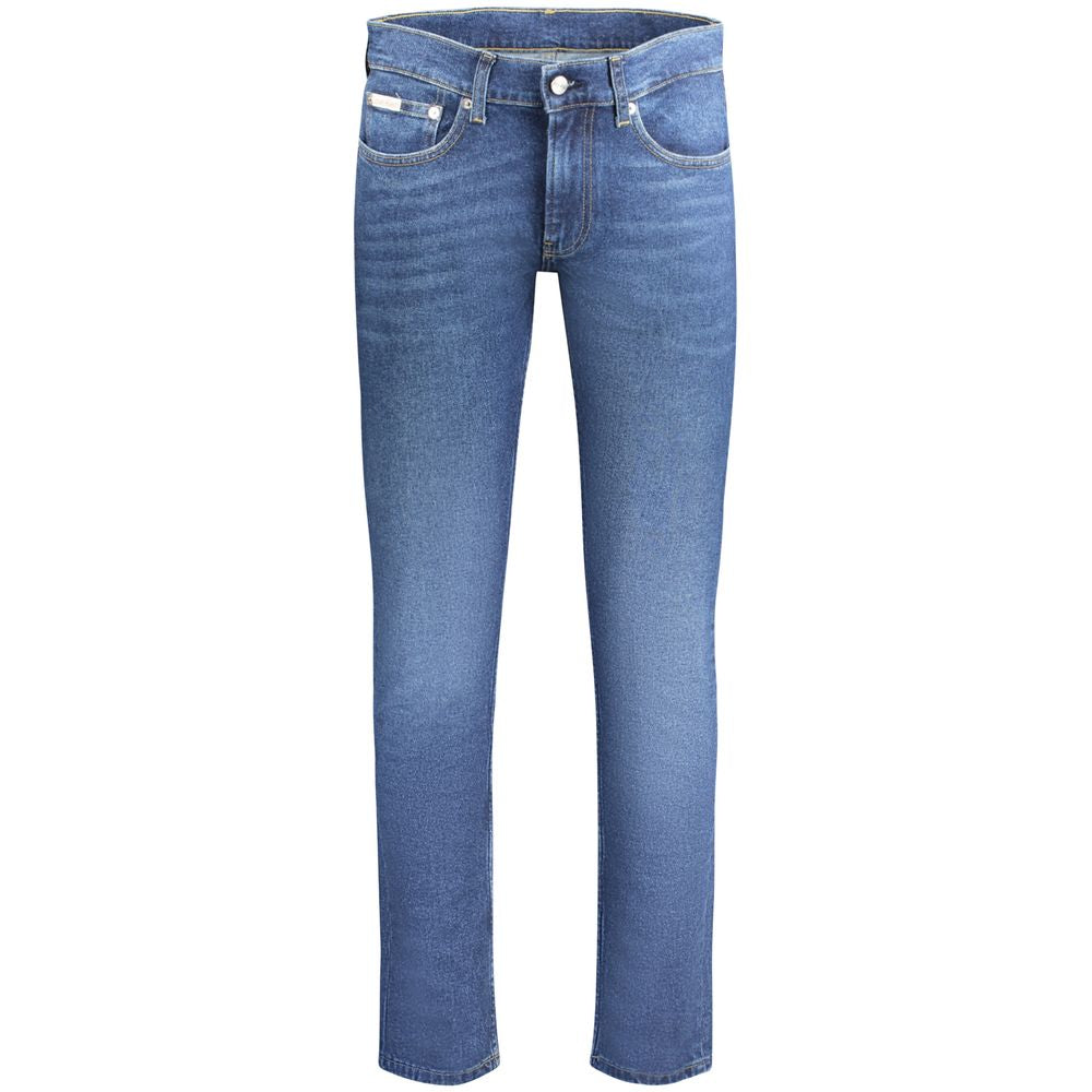 Calvin Klein Blue Cotton Men Jeans $234.00 Calvin Klein Luzworld