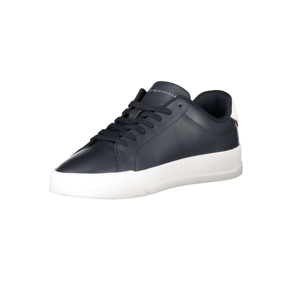 Tommy Hilfiger Blue Leather Men Sneaker $243.00 Tommy Hilfiger Luzworld