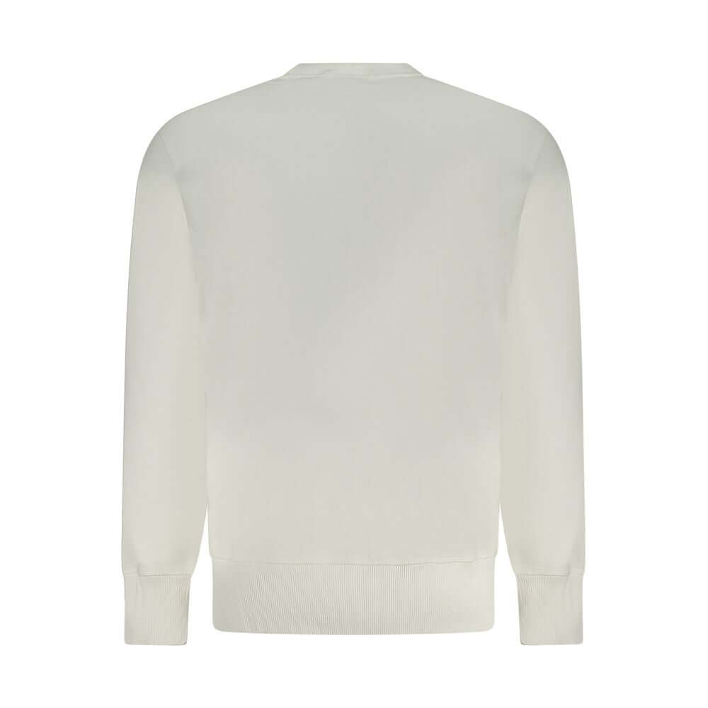 Calvin Klein White Cotton Men Sweater $221.00 Calvin Klein Luzworld