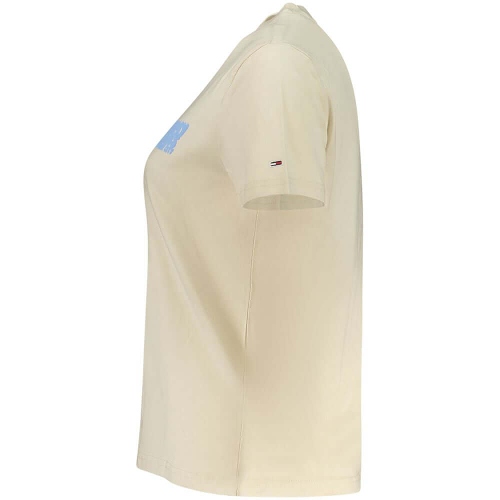 Tommy Hilfiger Beige Cotton Women T-Shirt $132.00 Tommy Hilfiger Luzworld