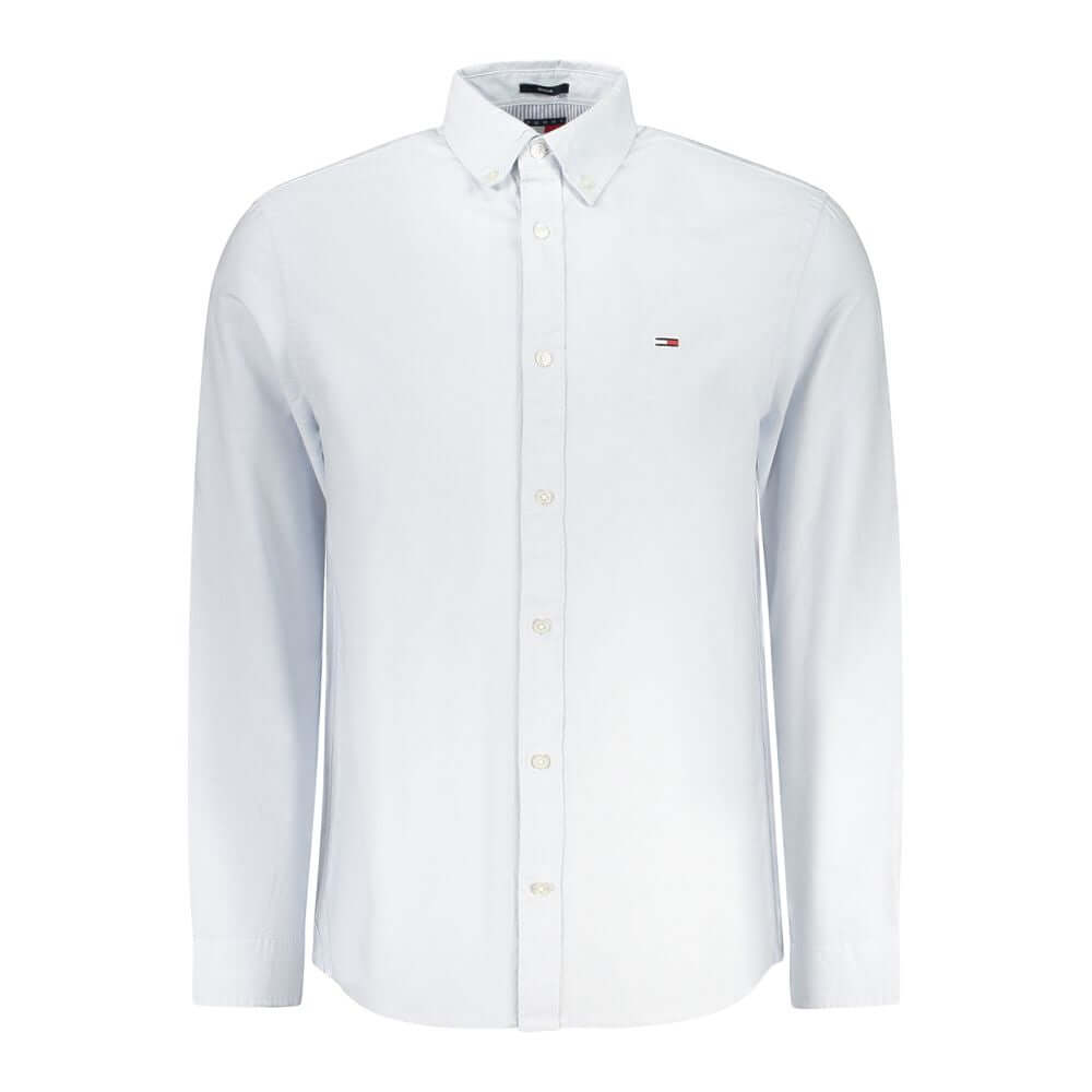 Tommy Hilfiger Blue Cotton Men Shirt $205.00 Tommy Hilfiger Luzworld