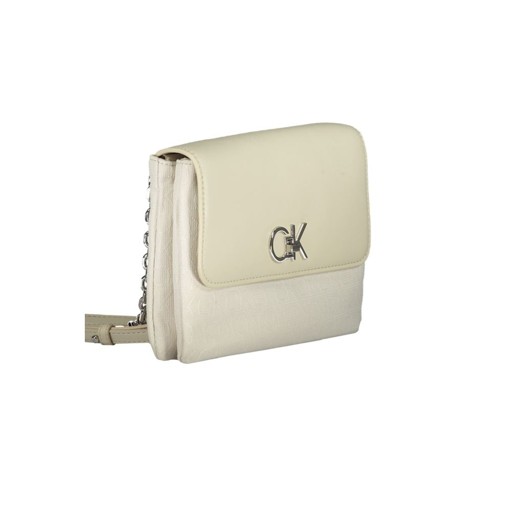 Calvin Klein Beige Polyester Handbag $248.00 Calvin Klein Luzworld