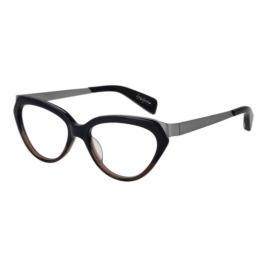 Yohji Yamamoto Black Unisex Glasses Frame $619.00 Yohji Yamamoto Luzworld