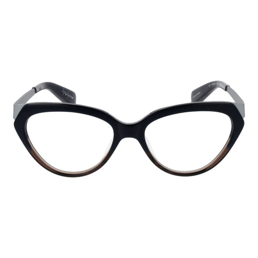 Yohji Yamamoto Black Unisex Glasses Frame $619.00 Yohji Yamamoto Luzworld
