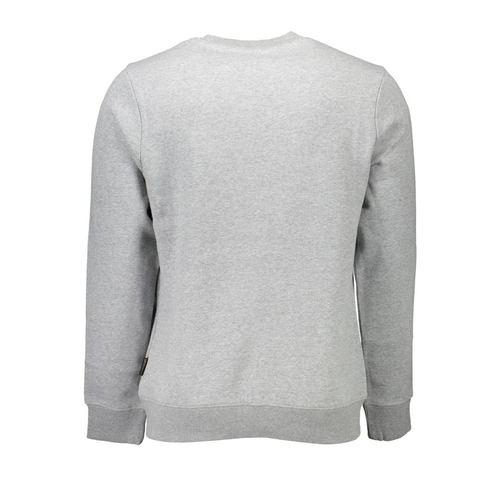 Napapijri Gray Cotton Men Sweater $206.00 Napapijri Luzworld