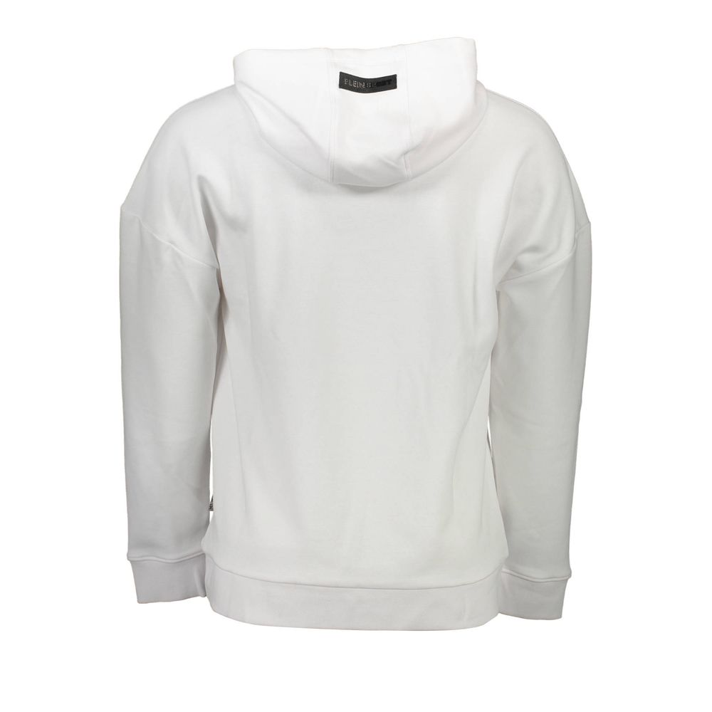 Plein Sport White Cotton Men's Sweater $586.00 Plein Sport Luzworld