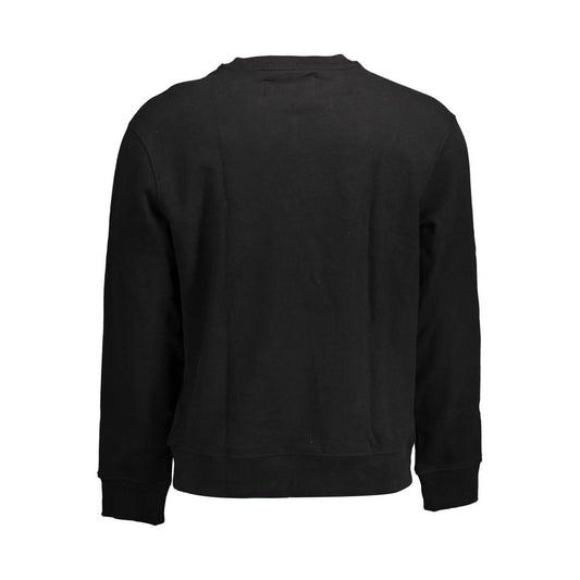 Calvin Klein Black Cotton Men Sweater $208.00 Calvin Klein Luzworld