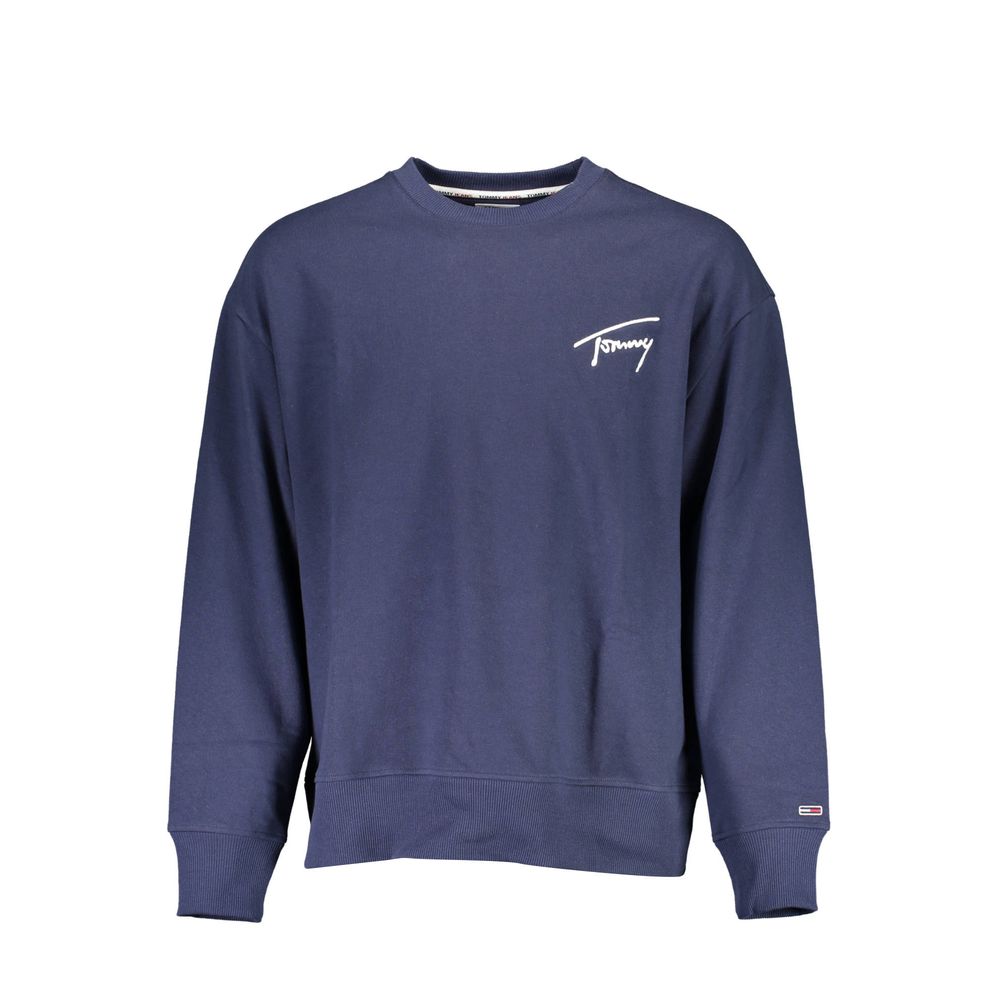 Tommy Hilfiger Blue Cotton Men Sweater $230.00 Tommy Hilfiger Luzworld