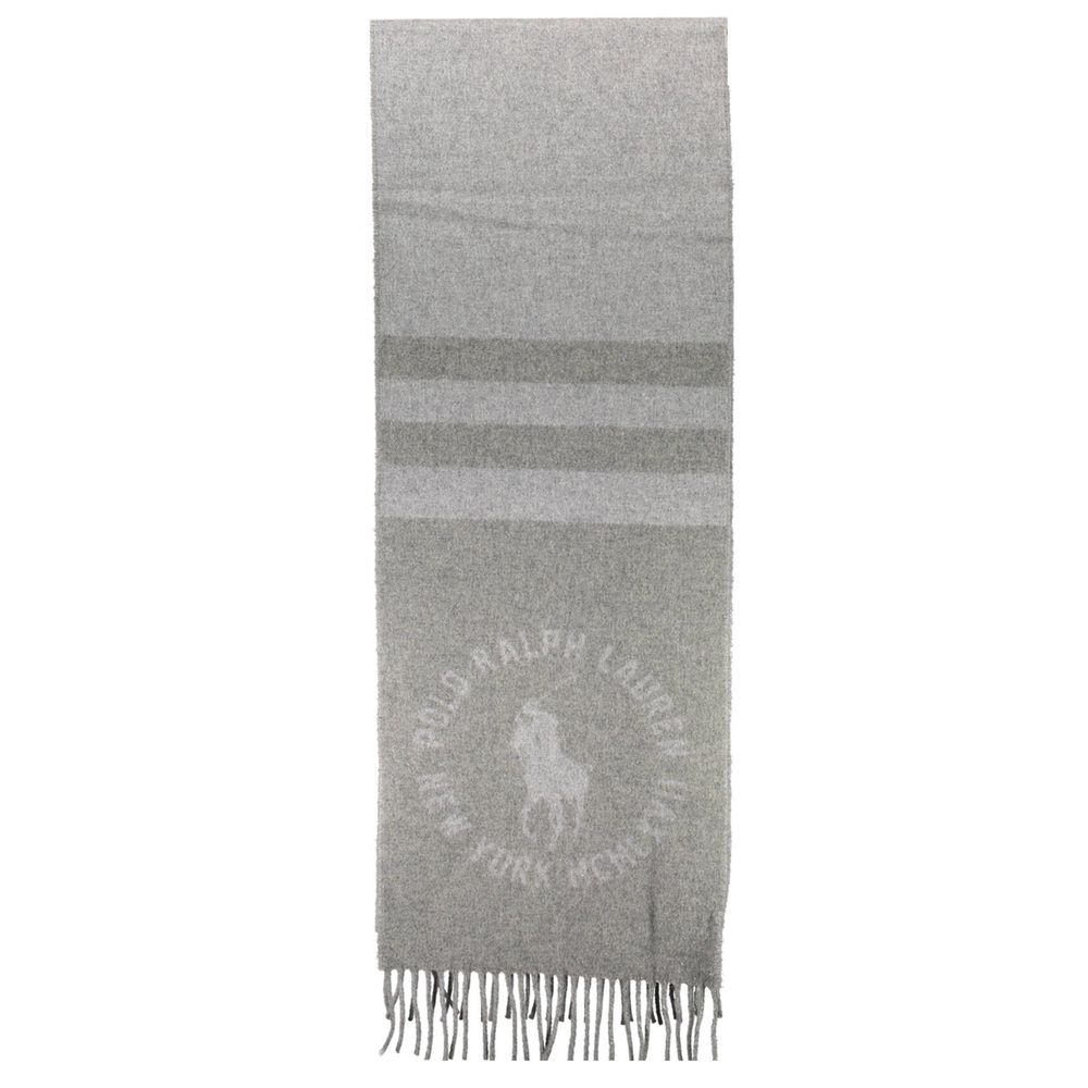 Ralph Lauren Gray Nylon Scarf $284.00 Ralph Lauren Luzworld