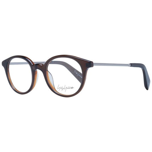 Yohji Yamamoto Brown Unisex Glasses Frame $730.00 Yohji Yamamoto Luzworld