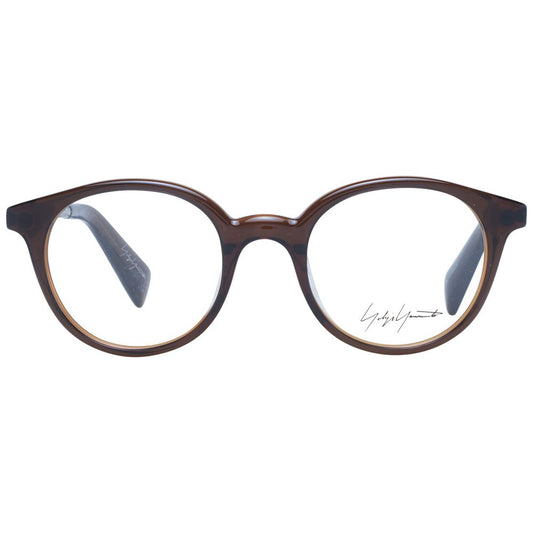 Yohji Yamamoto Brown Unisex Glasses Frame $730.00 Yohji Yamamoto Luzworld