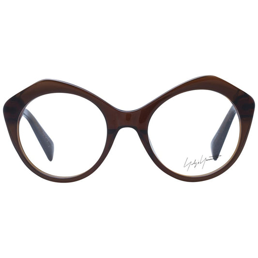 Yohji Yamamoto Brown Unisex Glasses Frame $730.00 Yohji Yamamoto Luzworld