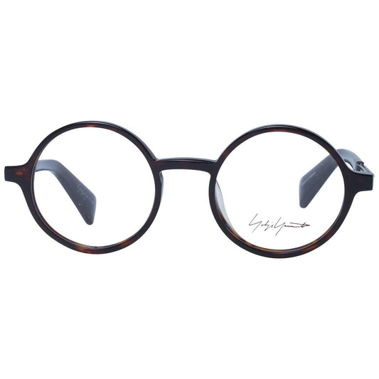 Yohji Yamamoto Brown Unisex Glasses Frame $730.00 Yohji Yamamoto Luzworld
