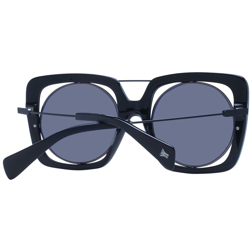 Yohji Yamamoto Black Unisex Sunglass $1131.00 Yohji Yamamoto Luzworld