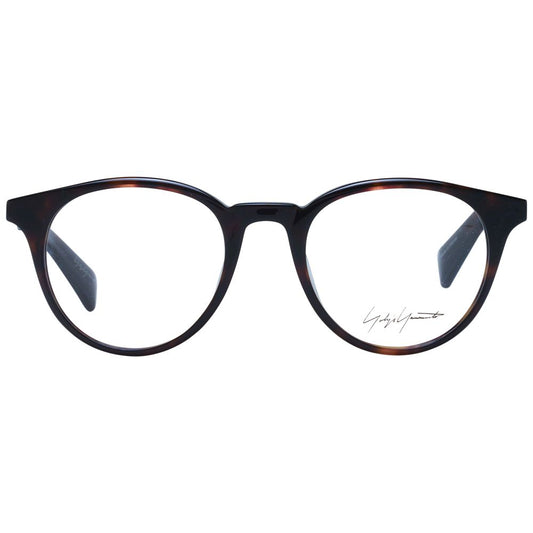 Yohji Yamamoto Brown Unisex Glasses Frame $730.00 Yohji Yamamoto Luzworld