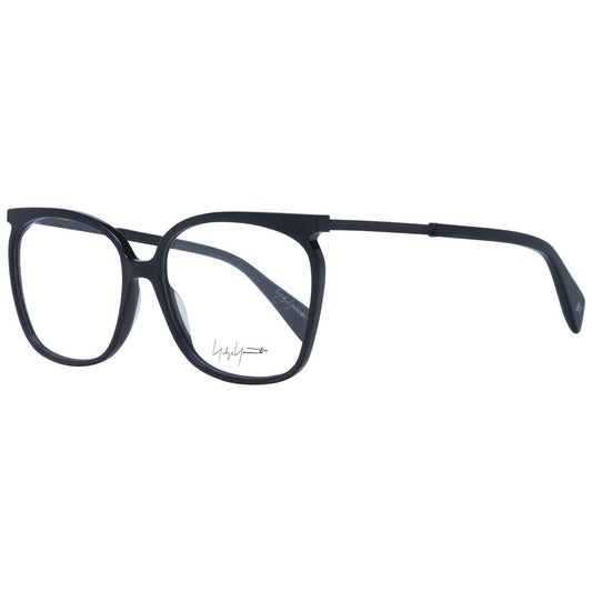 Yohji Yamamoto Black Unisex Glasses Frame $722.00 Yohji Yamamoto Luzworld