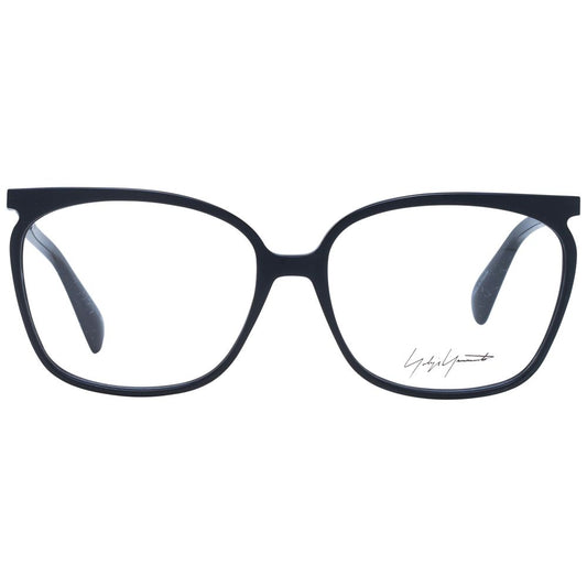 Yohji Yamamoto Black Unisex Glasses Frame $722.00 Yohji Yamamoto Luzworld