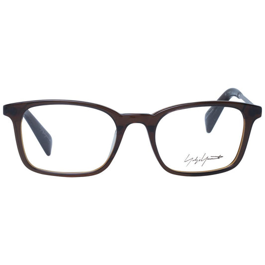 Yohji Yamamoto Brown Unisex Glasses Frame $730.00 Yohji Yamamoto Luzworld