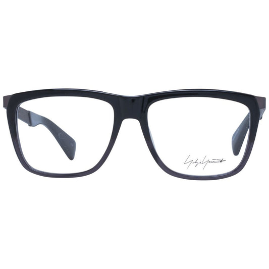 Yohji Yamamoto Black Unisex Glasses Frame $614.00 Yohji Yamamoto Luzworld
