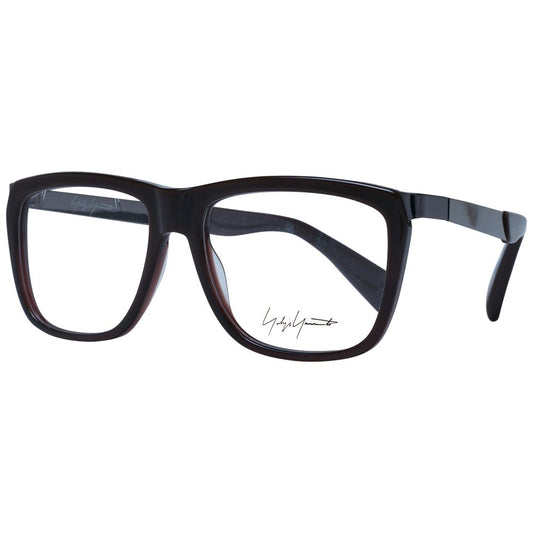 Yohji Yamamoto Brown Unisex Glasses Frame $614.00 Yohji Yamamoto Luzworld