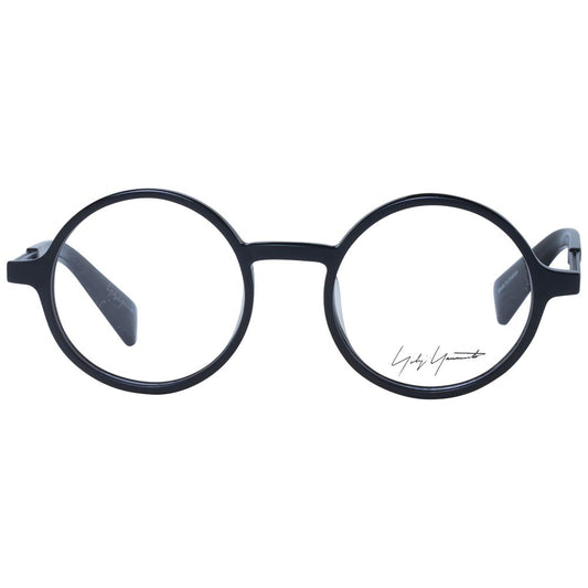 Yohji Yamamoto Black Unisex Glasses Frame $730.00 Yohji Yamamoto Luzworld