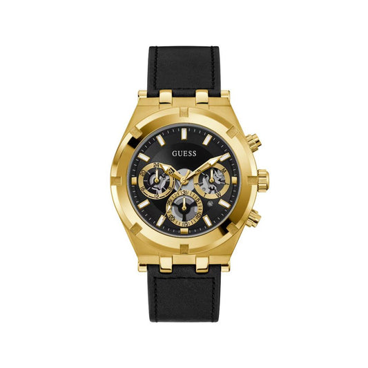 Guess Black Leather Watch $295.00 Guess Luzworld